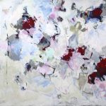 abstract acrylic painting - easy courage - katja gramann