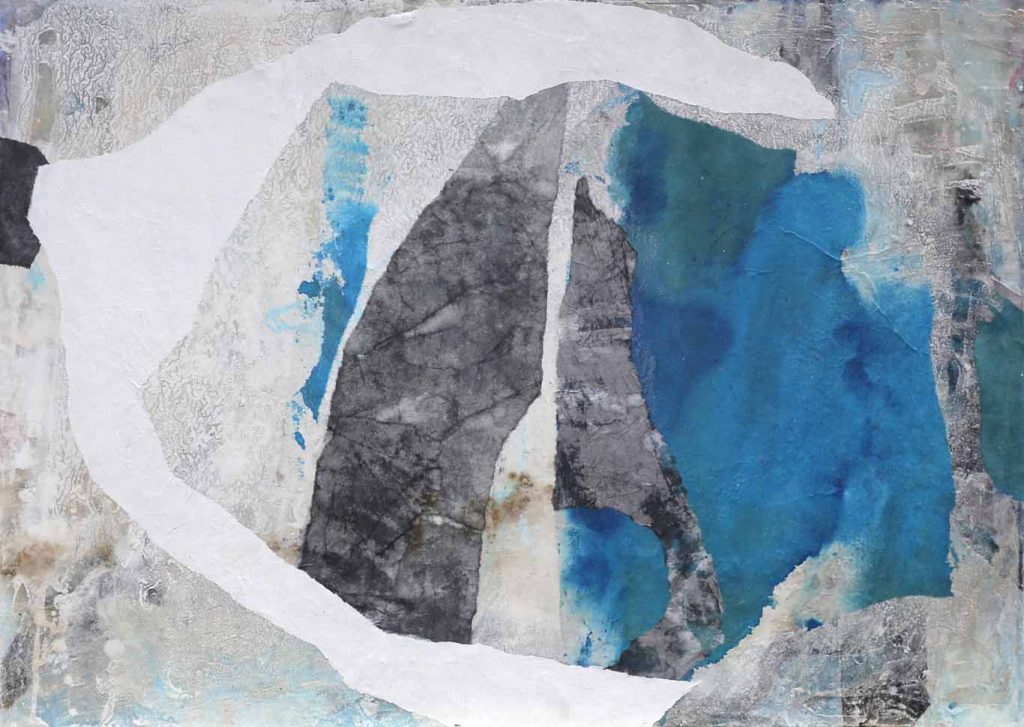 contemporary paper collage - salvaged 2 - katja gramann
