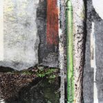 abstrakte collage - regenrinne - katja gramann