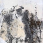 abstrakte collage aus papier - auferstehung 1 - katja gramann