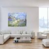 abstrakte Malerei in groß für Wohnzimmer Loft Altbau