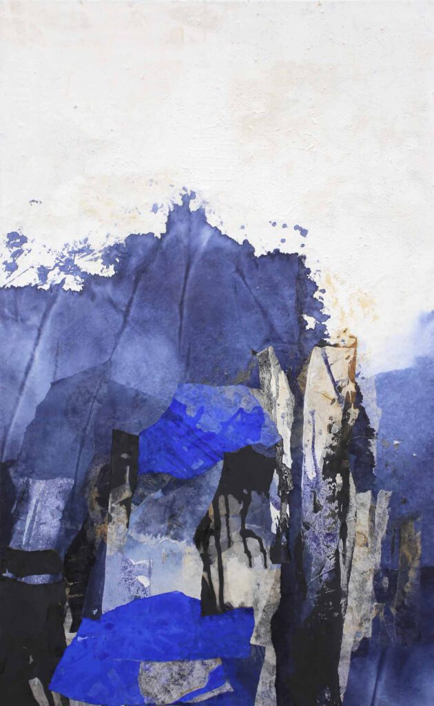 abstrakte Gemälde mit Yves Klein blau kaufen München