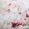 abstrakte helle Malerei mit weiiß beige pinkt und rot