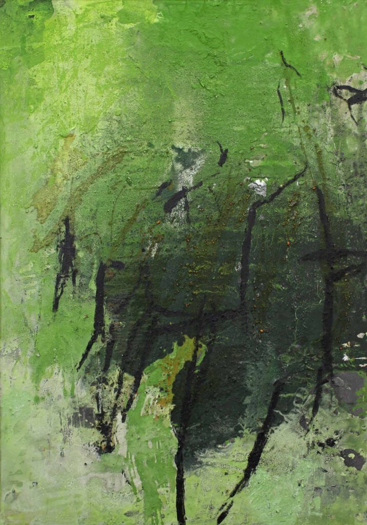 grüne Gemälde Malerei