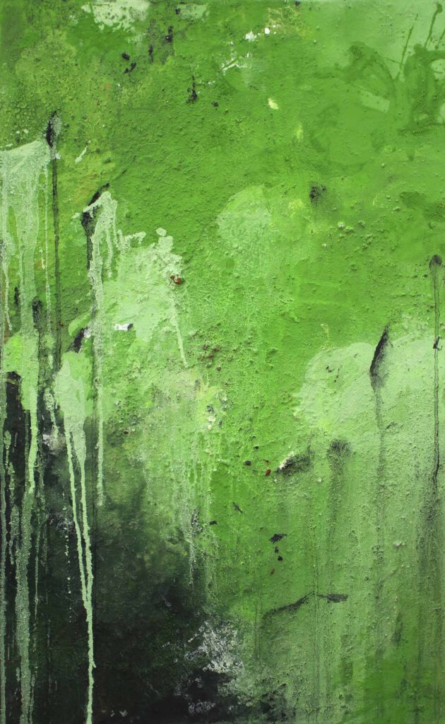 abstrakte grüne Gemälde groß für zuhause und Büro