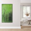 abstrakte Bilder groß grün für zuhause oder Büro