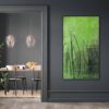 grüne abstrakte Bilder für graue Wand kaufen