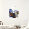blaue abstrakte Gemälde mittlere Größe