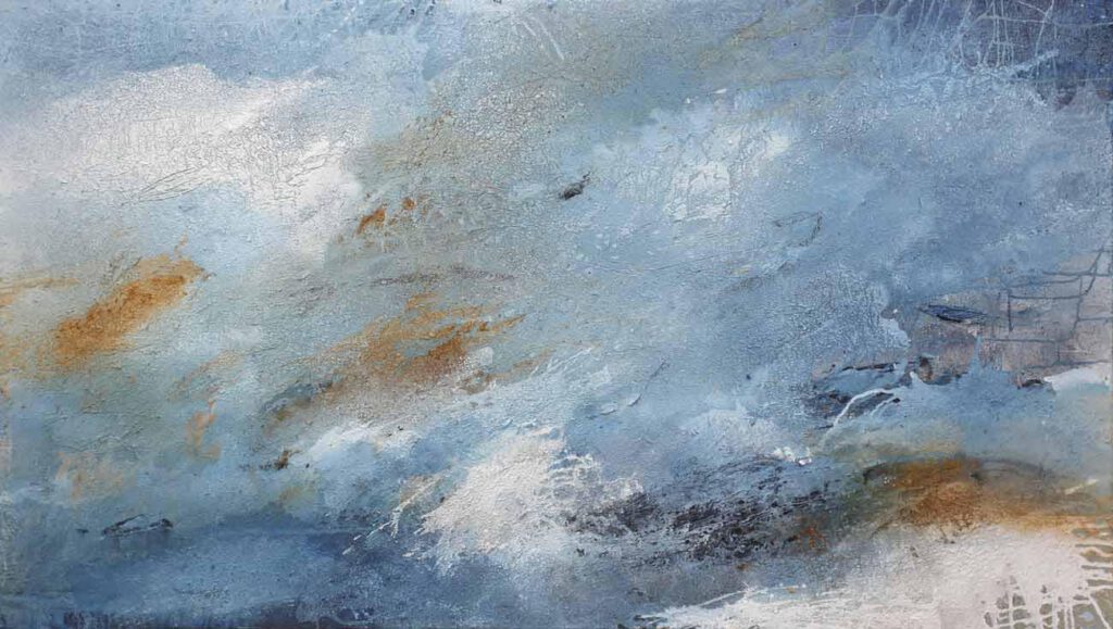 moderne Kunst blaue große Bilder kaufen