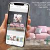 mit dem smartphone Gemälde zuhause visualisieren
