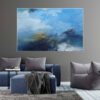 blaue Gemälde in Mischtechnik Mixedmedia kaufen
