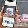 Mit der kostenlosen IAZZU-App das Bild "Segel setzen" virtuell an der eigenen Wand testen, bevor man das Original kauft