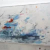 Seitliche Ansicht des abstrakten Gemäldes "Segel setzen" – Originalkunst im Querformat online kaufen