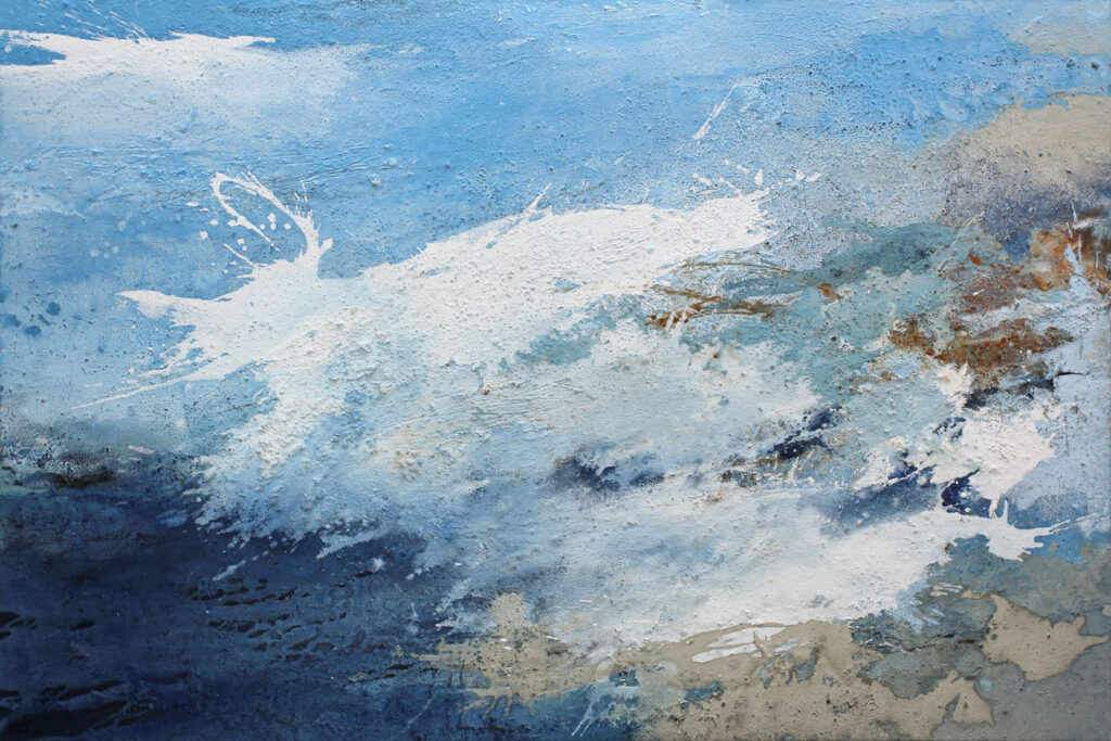 abstrakte blaue Bilder Orignalgemälde kaufen