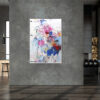 abstrakte Malerei Bilder für Betonwand kaufen große Acrylbilder bunt