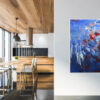 abstrakte Kunst blau