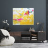 abstrakte Acrylbilder gelb