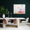 helle Acrylbilder mit Neon