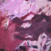 Nahaufnahme der pastosen Pinselstruktur im abstrakten Gemälde „Füreinander Nr. 3" von Katja Gramann – Detailansicht der Acrylmalerei