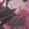 Nahaufnahme der pastosen Pinselstruktur im abstrakten Gemälde „Füreinander Nr. 3" von Katja Gramann – Detailansicht der Acrylmalerei