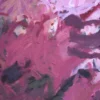 Nahaufnahme der pastosen Pinselstruktur im abstrakten Gemälde „Füreinander Nr. 3" von Katja Gramann – Detailansicht der Acrylmalerei