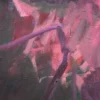 Nahaufnahme der pastosen Pinselstruktur im abstrakten Gemälde „Füreinander Nr. 3" von Katja Gramann – Detailansicht der Acrylmalerei