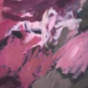 Nahaufnahme der pastosen Pinselstruktur im abstrakten Gemälde „Füreinander Nr. 3" von Katja Gramann – Detailansicht der Acrylmalerei