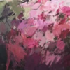 Abstraktes Acrylbild „Füreinander 1" in Pink-, Rose- und Beerentönen von Katja Gramann, 100x120cm