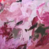 Detailansicht des abstrakten Acrylgemäldes „Füreinander 1" von Katja Gramann mit sichtbarer Pinselführung