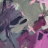 Detailansicht des abstrakten Acrylgemäldes „Füreinander 1" von Katja Gramann mit sichtbarer Pinselführung