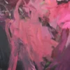 Detailansicht des abstrakten Acrylgemäldes „Füreinander 1" von Katja Gramann mit sichtbarer Pinselführung