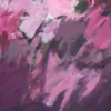 Detailansicht des abstrakten Acrylgemäldes „Füreinander 1" von Katja Gramann mit sichtbarer Pinselführung