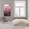 fuereinander-5-150x80x3cm-abstraktes-acrylbild-in-beerentoenen-im-schlafzimmer-katja-gramann Acrylbild in warmen Rosa- und Beerentönen als Wandbild im Schlafzimmer