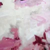 fuereinander-5-150x80x3cm-detail-4-katja-gramann Detailansicht der hellen, lasierenden Farbpassage im Originalgemälde "Füreinander Nr. 5" mit zarten Rosa- und Weinrotakzenten