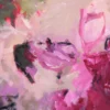 Detailaufnahme des handgemalten Originalgemäldes „Füreinander 2" von Katja Gramann mit gestischer Maltechnik