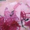 Detailaufnahme des handgemalten Originalgemäldes „Füreinander 2" von Katja Gramann mit gestischer Maltechnik
